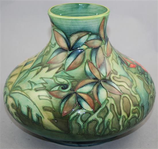 A Moorcroft Sultan of Brunei pattern vase, c.1992, 27cm